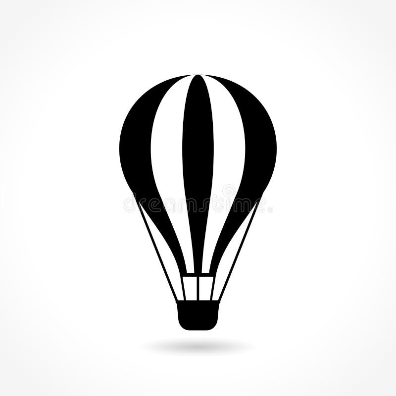 George Bernard Darmen Kneden Hot air balloon icon stock vector. Illustration of transport - 107715855