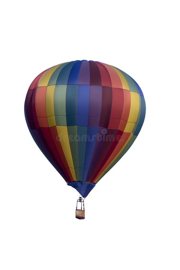 Hot air balloon isolated