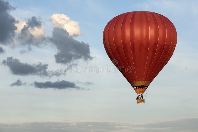 Hot air balloon in Vilnius city