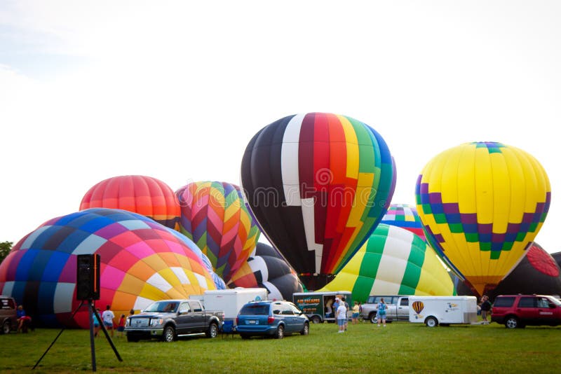 Hot air balloons festival in New Jersey stock photography Hot air balloons festival in New Jersey stock photography