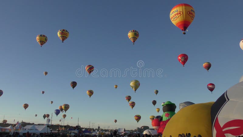 Hot air balloons over Albuquerque NM