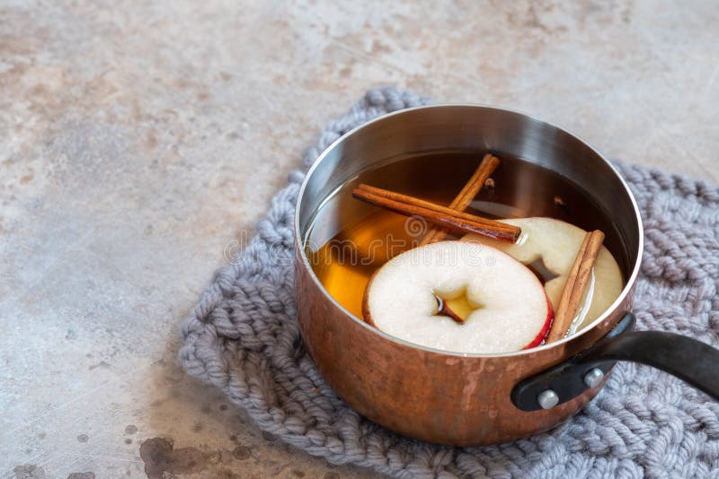 Hot Apple Cider with Fall Cinnamon and Star Anise Stock Image Image