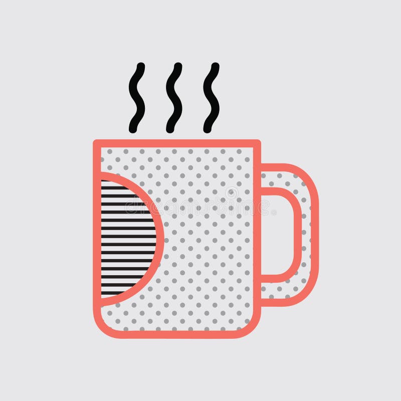 Hot Beverage. Vector Illustration Decorative Design Stock Vector