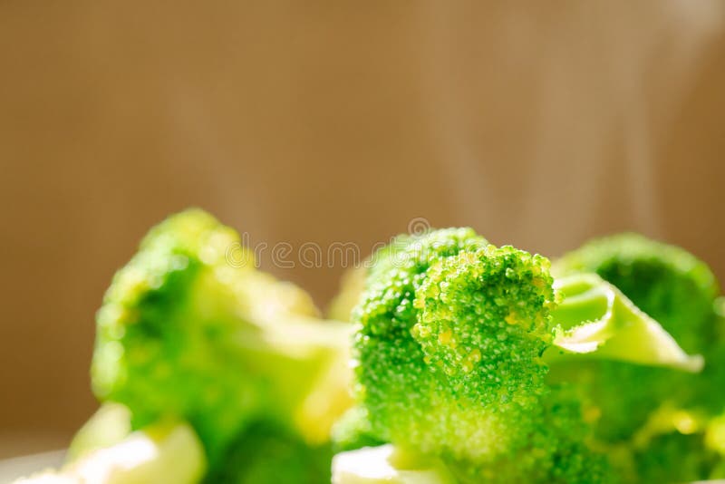 Hot Broccoli are Allowed To Cool in the Air Stock Photo Image of