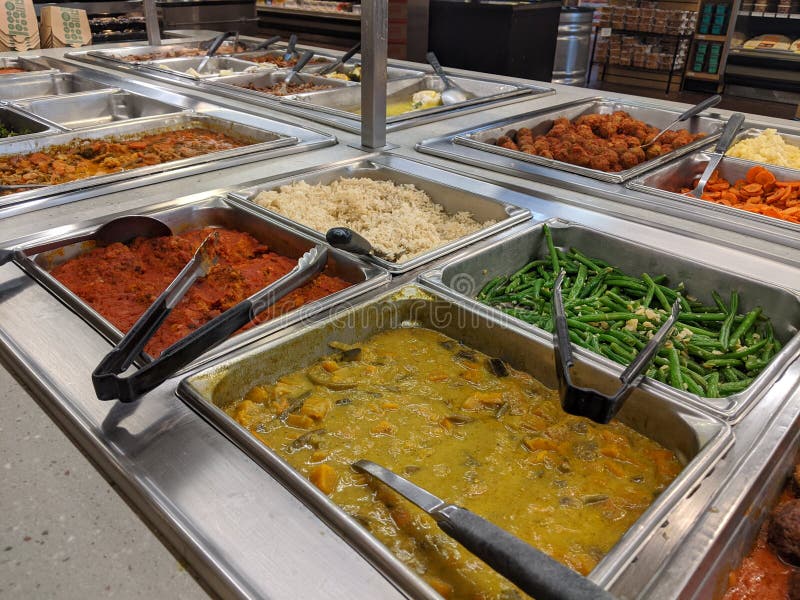 Hot Buffet Display with Serving Utensils Stock Photo Image of serving