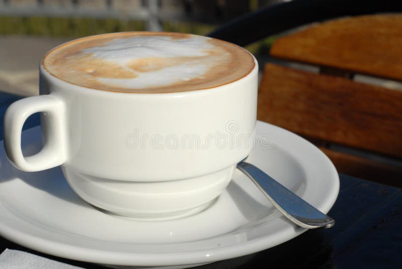 Hot capuccino