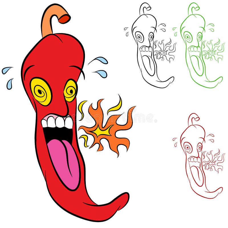 Hot Chili Pepper royalty free illustration Hot Chili Pepper royalty free illustration
