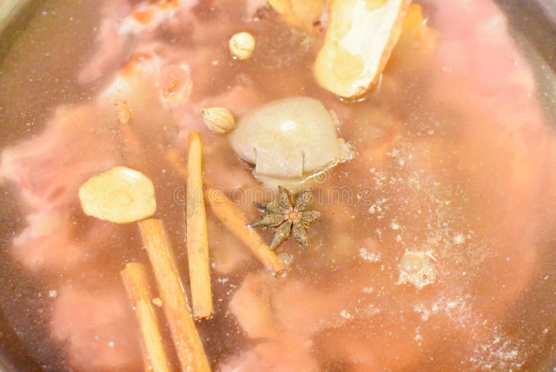 Hot Chinese medicine soup royalty free stock images Hot Chinese medicine soup royalty free stock images