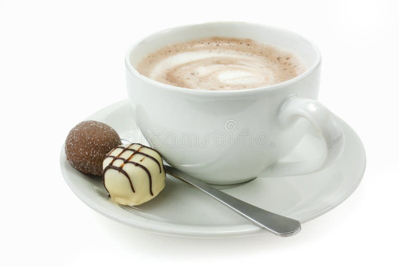 Hot chocolate and truffles