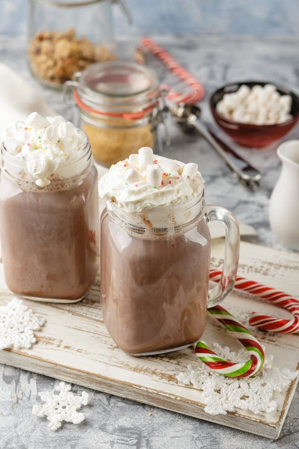 Hot chocolate with whipped cream