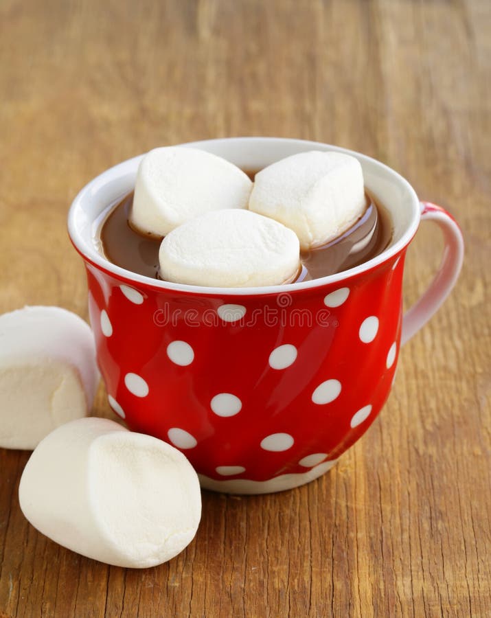 Hot Cocoa with Marshmallows, Sweet Drink Stock Image - Image of cocoa ...