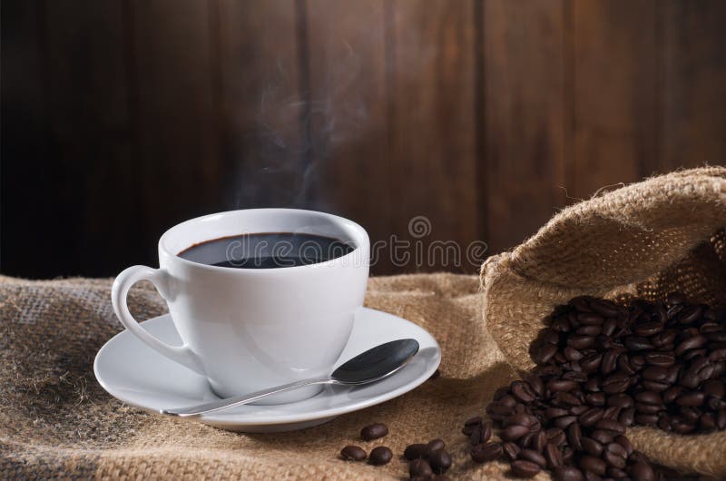 Hot coffee stock photo. Image of blank, seed, coffee 16330790