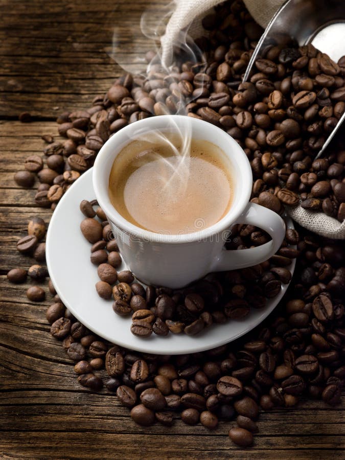 Hot coffee stock photo. Image of morning, liquid, taste 19499354