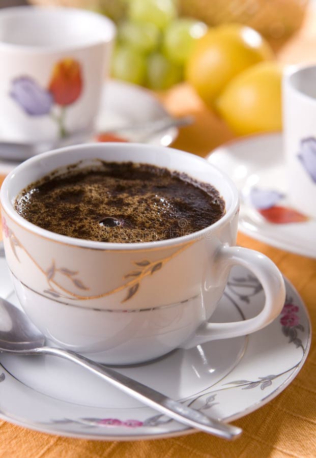 Hot coffee drink stock photo. Image of strong, brown, energy 7242362