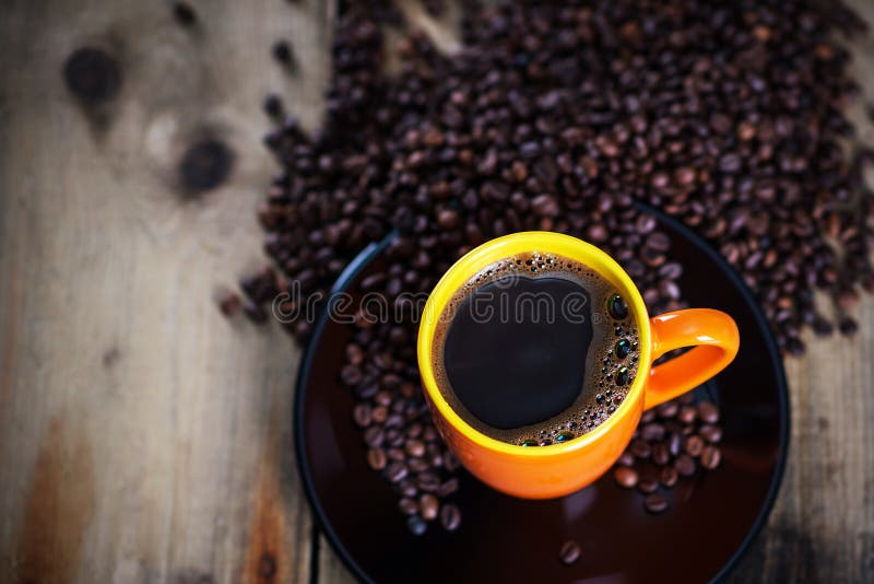 Hot coffee stock image. Image of coffee, beverage, grains 51805577
