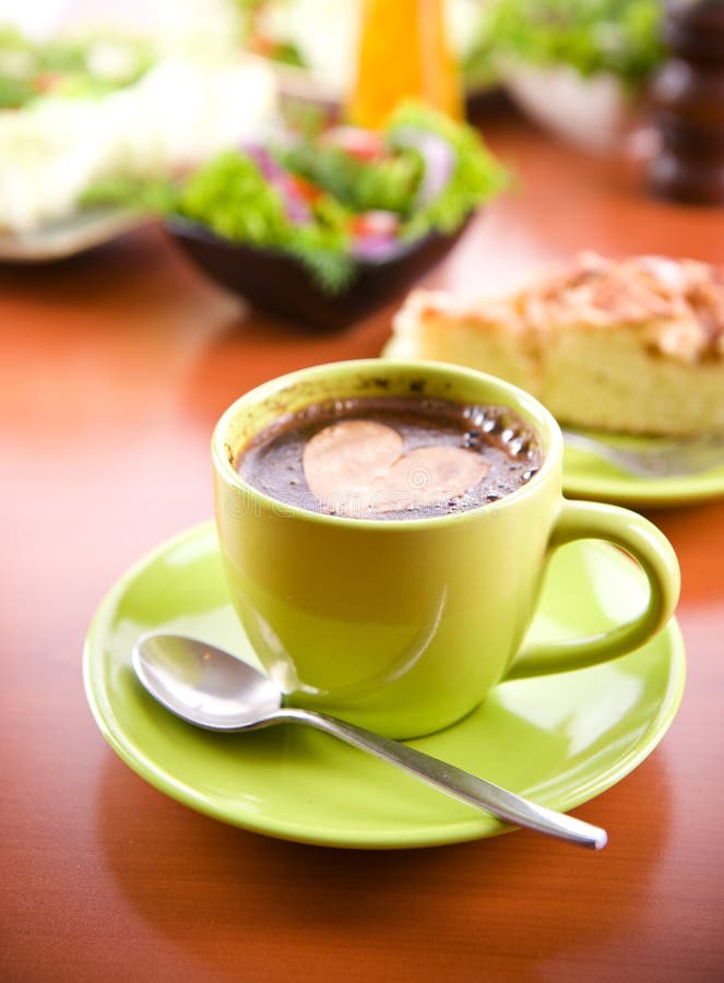 Hot coffee drink stock photo. Image of strong, brown, energy 7242362