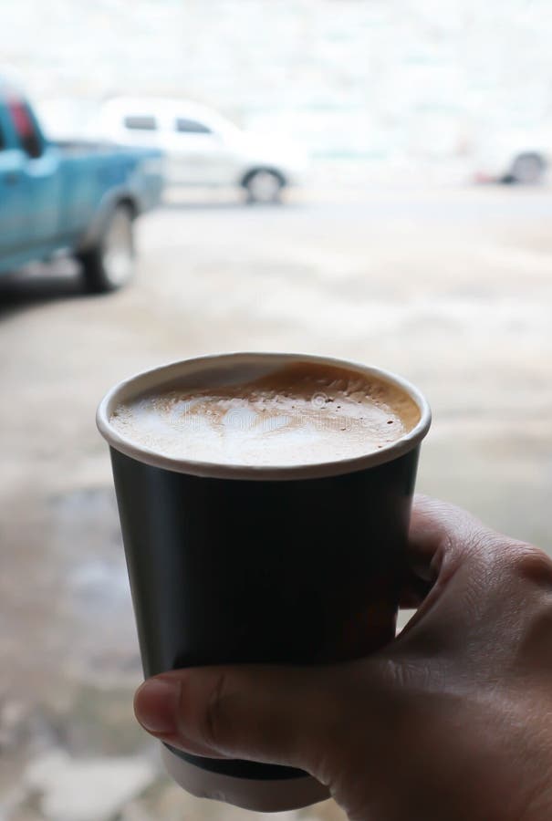 Hot coffee, latte stock image. Image of beverage, coffee 188588265