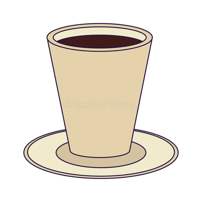 Hot coffee mug isolated stock vector. Illustration of illustration
