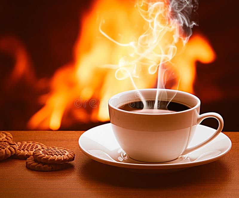 Expresa tu momento " in situ " con una imagen - Página 5 Hot-coffee-near-fireplace-composition-flover-cookies-67560075