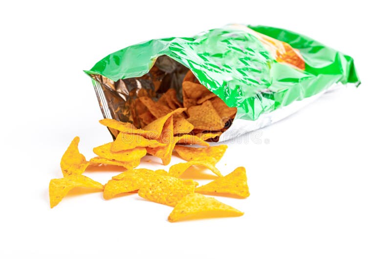 Hot corn chips stock photo. Image of chip, opened, isolated 171405502