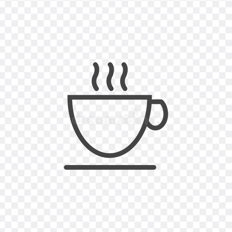 Coffee or tea cup outline stock vector. Illustration of ...