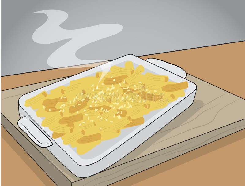 Hot dish from the oven stock vector. Illustration of green 183972972