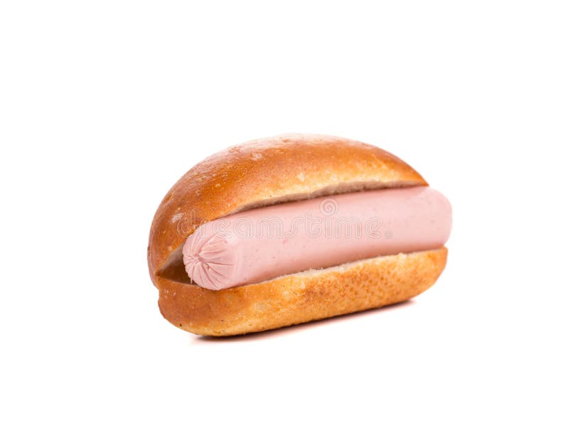 Hot dog bread and sausage stock image. Image of bread 45548991