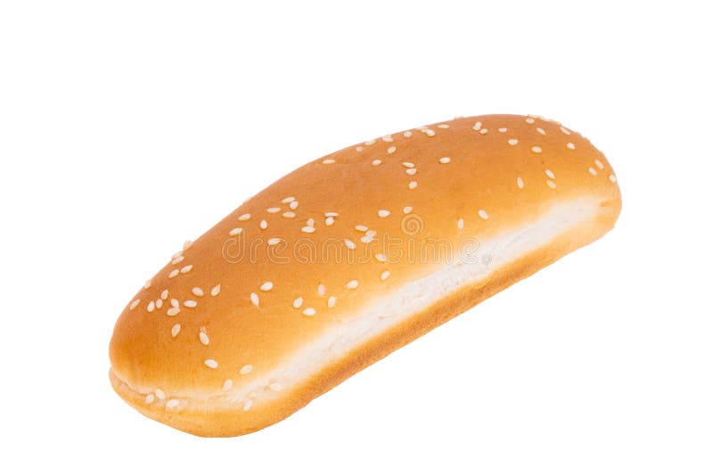 Hot dog bun isolated stock image. Image of unhealthy 254683707