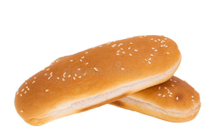 Hot dog bun isolated stock image. Image of unhealthy 254683715