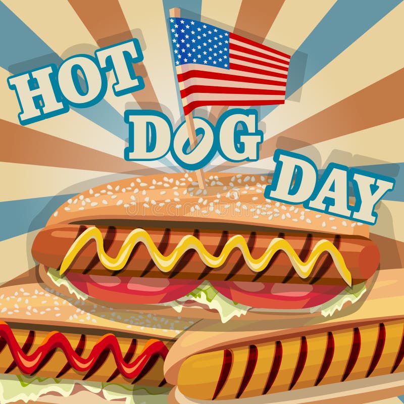 Hot Dog Month Stock Illustrations 199 Hot Dog Month Stock