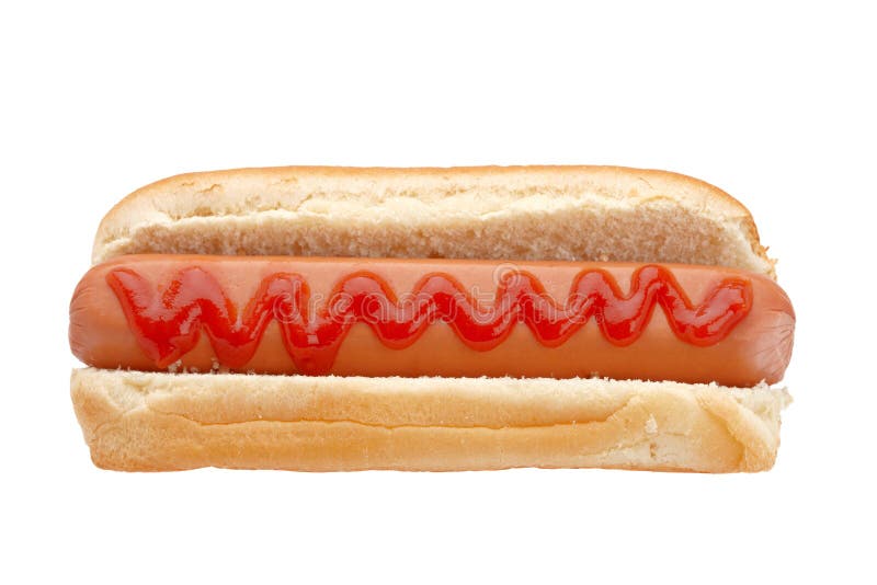 Hot dog with ketchup stock image. Image of away, cooked 9271689