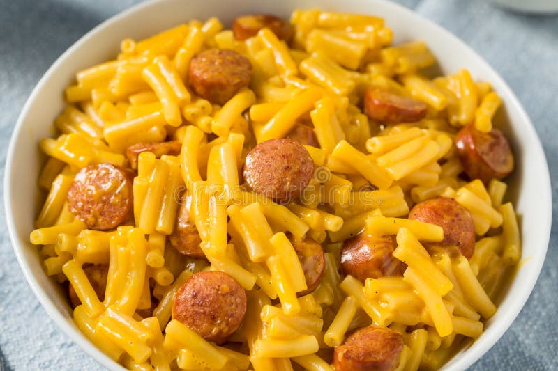 Hot Dog Macaroni and Cheese Stock Photo Image of meat, american 270779440