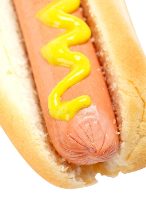 Hot Dog With Mustard Royalty Free Stock Photo Image 4165125