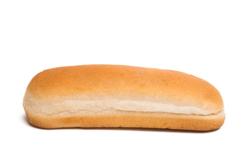 Hot dog roll isolated