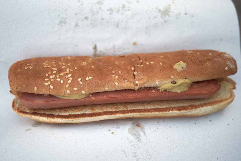 Hot Dog sandwich stock image. Image of cuisine, tasty 124058905