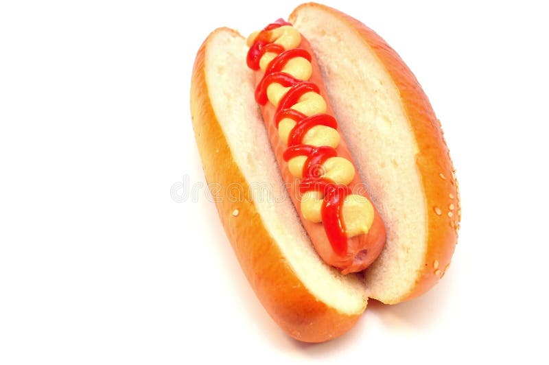 Hot Dog with Tomato Ketchup Stock Image Image of appetizing, grilled