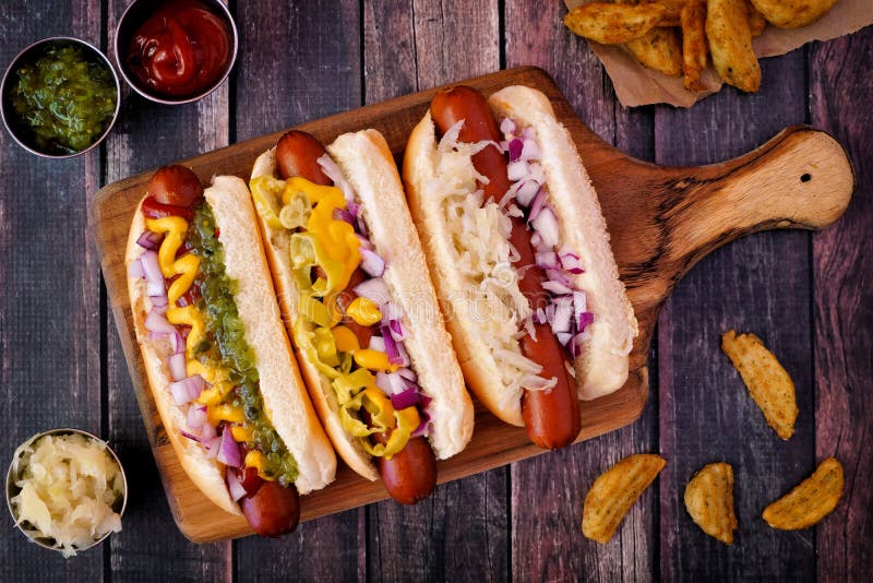 Hot Dogs Fully Loaded Stock Photos Free & RoyaltyFree Stock Photos