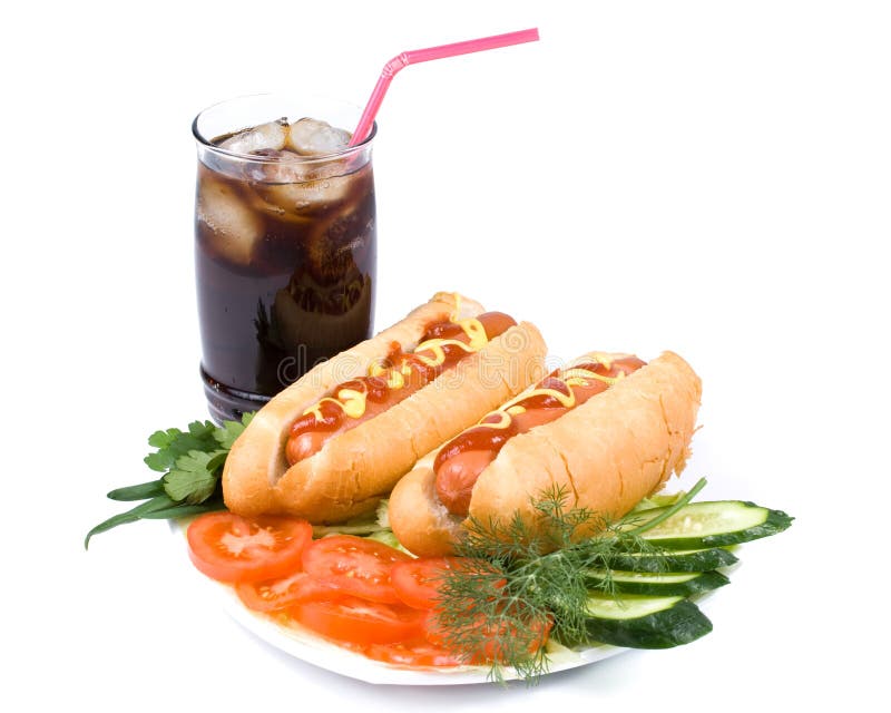 Hot dogs with vegetables stock image. Image of fresh, bread 5115067