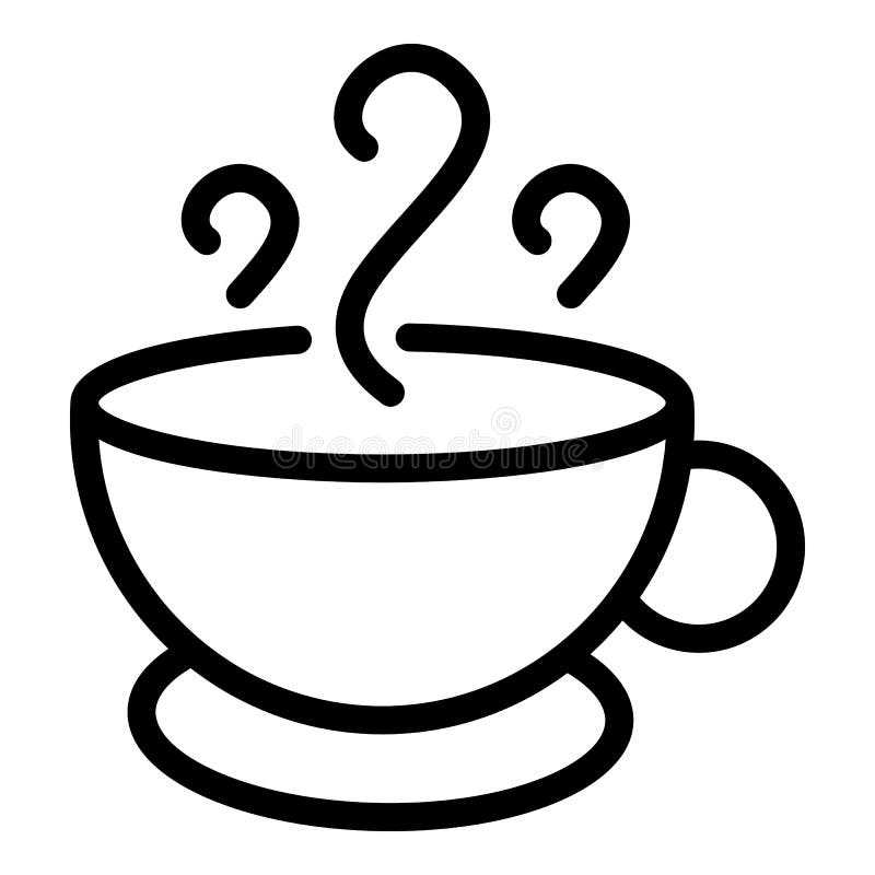 Hot father tea icon, outline style