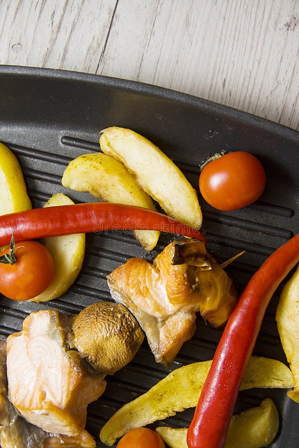 Hot fish and chips stock photo. Image of delicious, marinated 56781608