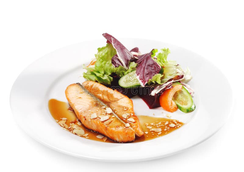 Hot Fish Dishes - Salmon Steak