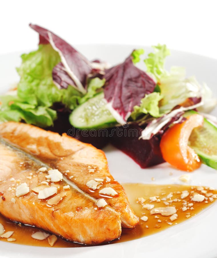 Hot Fish Dishes - Salmon Steak