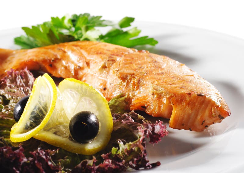 Hot Fish Dishes - Salmon Steak