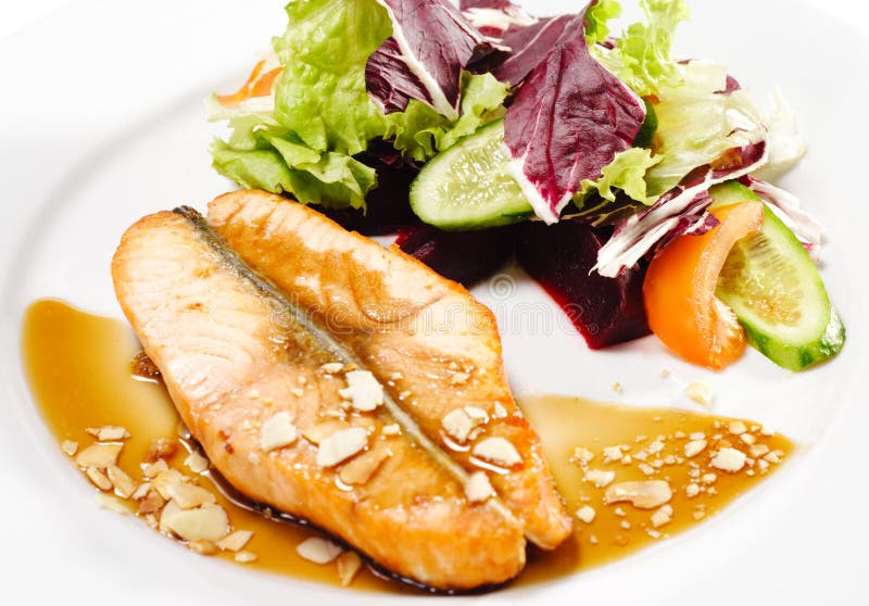 Hot Fish Dishes - Salmon Steak