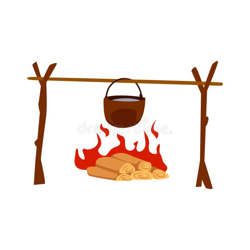 campfire cooking clipart