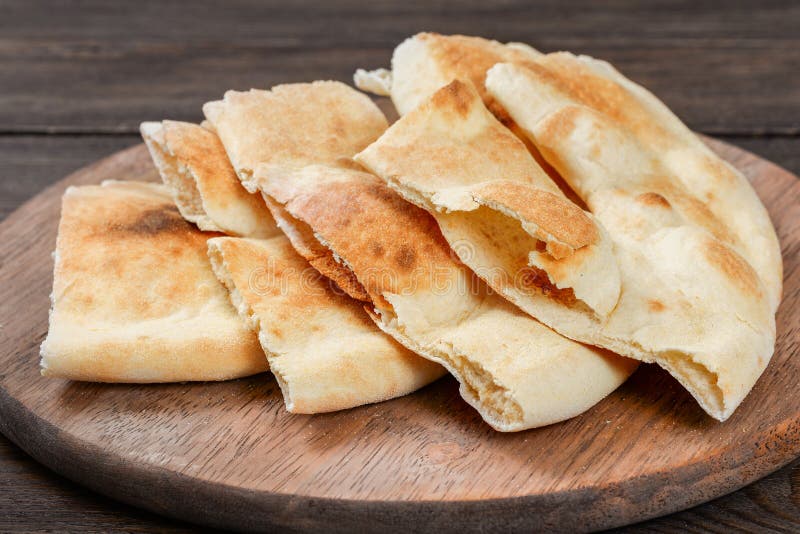 Hot homemade Flatbread royalty free stock photography