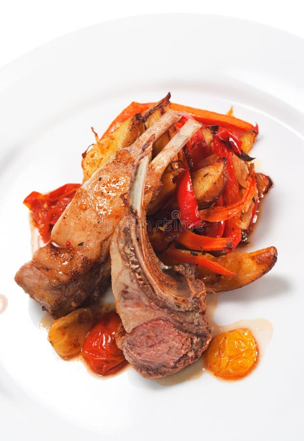 Hot Meat Dishes Bonein Lamb Stock Photo Image of braised, dish