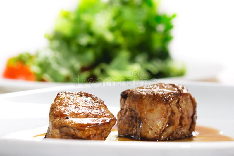 Hot Meat Dishes Veal Medallions Stock Photo Image of meal