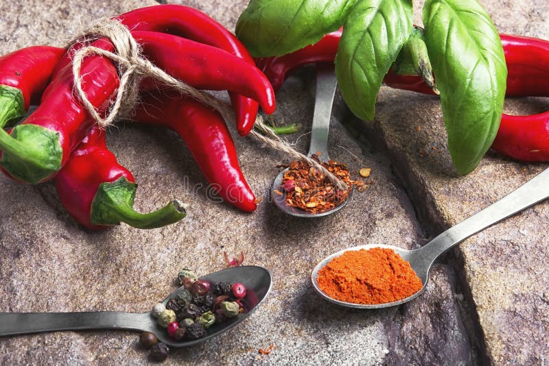 Hot Mexican Spice Red Pepper Stock Image Image of curry, healthy