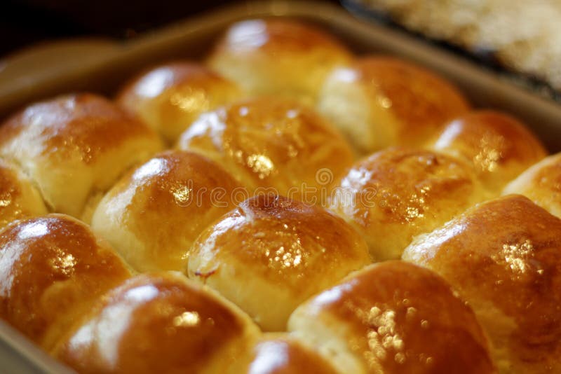 Buns direct from the oven stock photography Buns direct from the oven stock photography